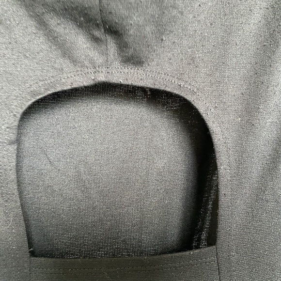 En Focus Studio Teal Black Keyhole Dress - Picture 3 of 6